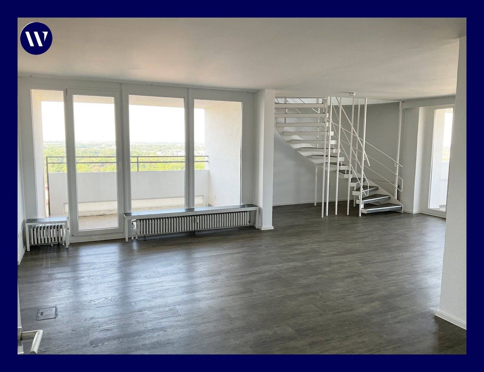 Penthouse auf 2 Ebenen mit eigener Sauna, Dachterrasse mit Fernblick, Kamin, Aufzug