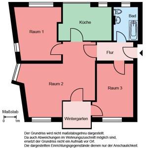 3-Zimmer-Erdgeschosswohnung in Bochum Wattenscheid / WBS erforderlich – 44866 Bochum – Vorschaubild 2