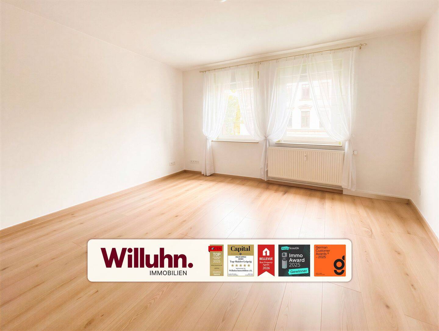 Attraktive Wohnung im 1. Obergeschoss mit Balkon und Tageslichtbad