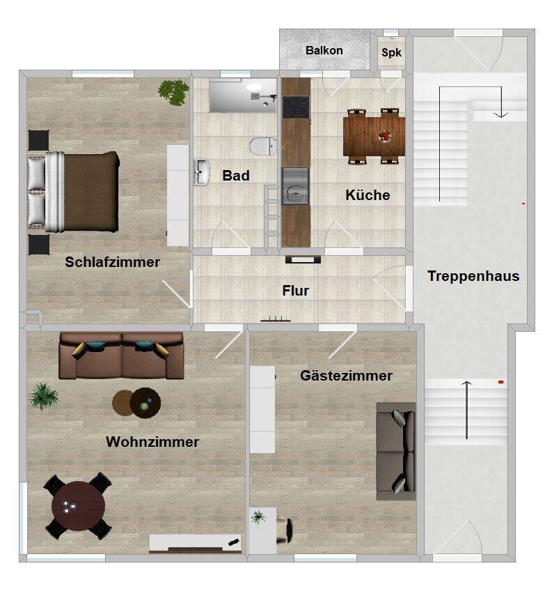 Kassel: sehr gepflegte 3-Zimmer-Wohnung, 2018 modernisiert, Balkon & hochwertige Ausstattung in zentraler Lage – Kassel – Vorschaubild 8