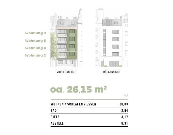 Etagenwohnung in 50670 Köln mit 26,2 m² kaufen