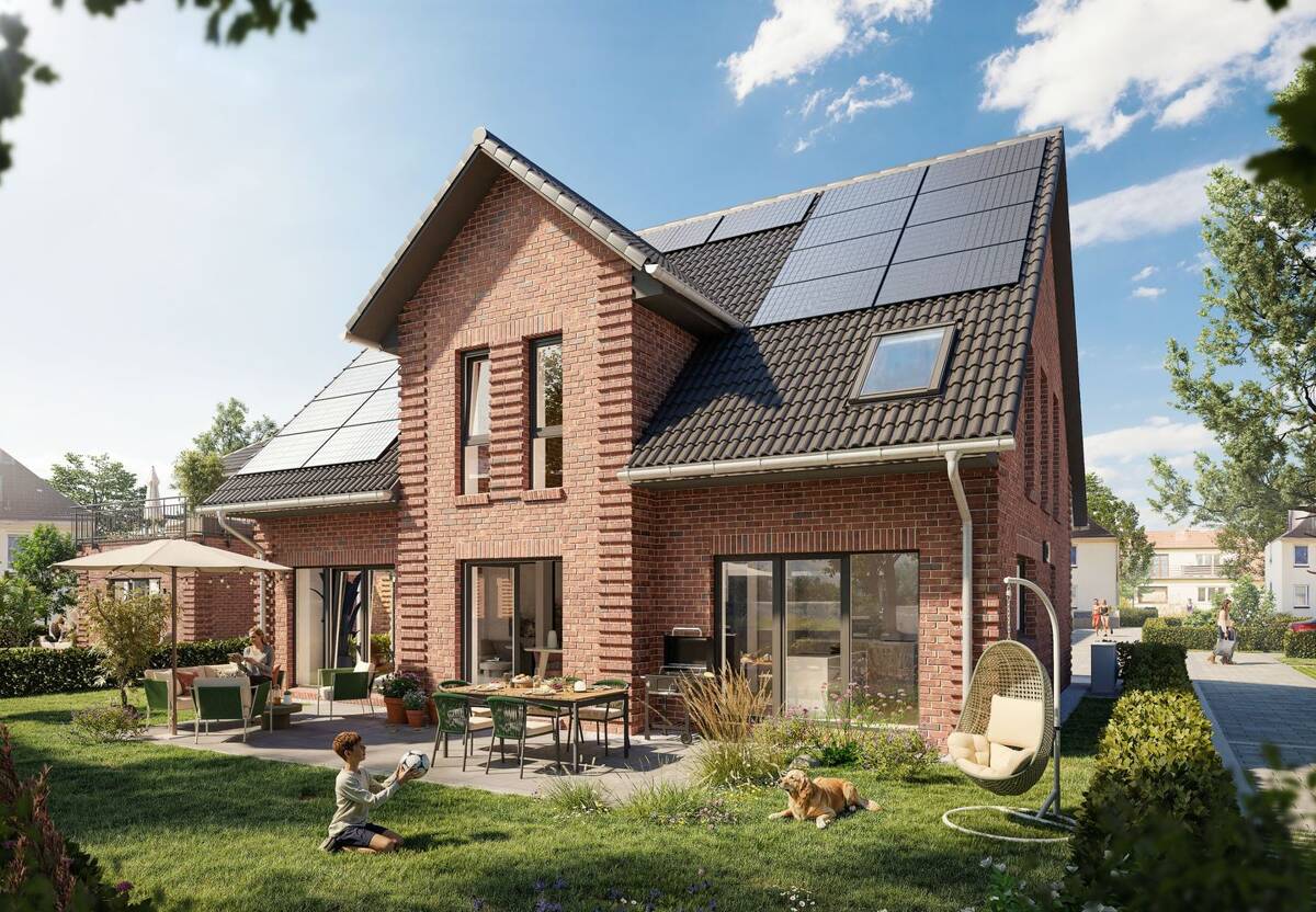 Neubau-Kapitänshaus (A2), 6 Zimmer, 195 m² Wohnfläche, 431 m² Grundstück * provisionsfrei * KfW-förderfähig * Energieeffizienzhaus 40 * – 22589 Hamburg – Bild 1 von 5