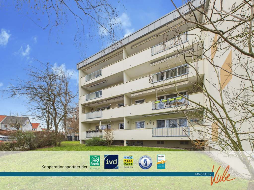 IMMO KUBE! Sanierte 3 Zimmerwohnung mit Stellplatz, Loggia und EBK in Nbg.-Großreuth bei Schweinau – Nürnberg – Bild 1 von 9
