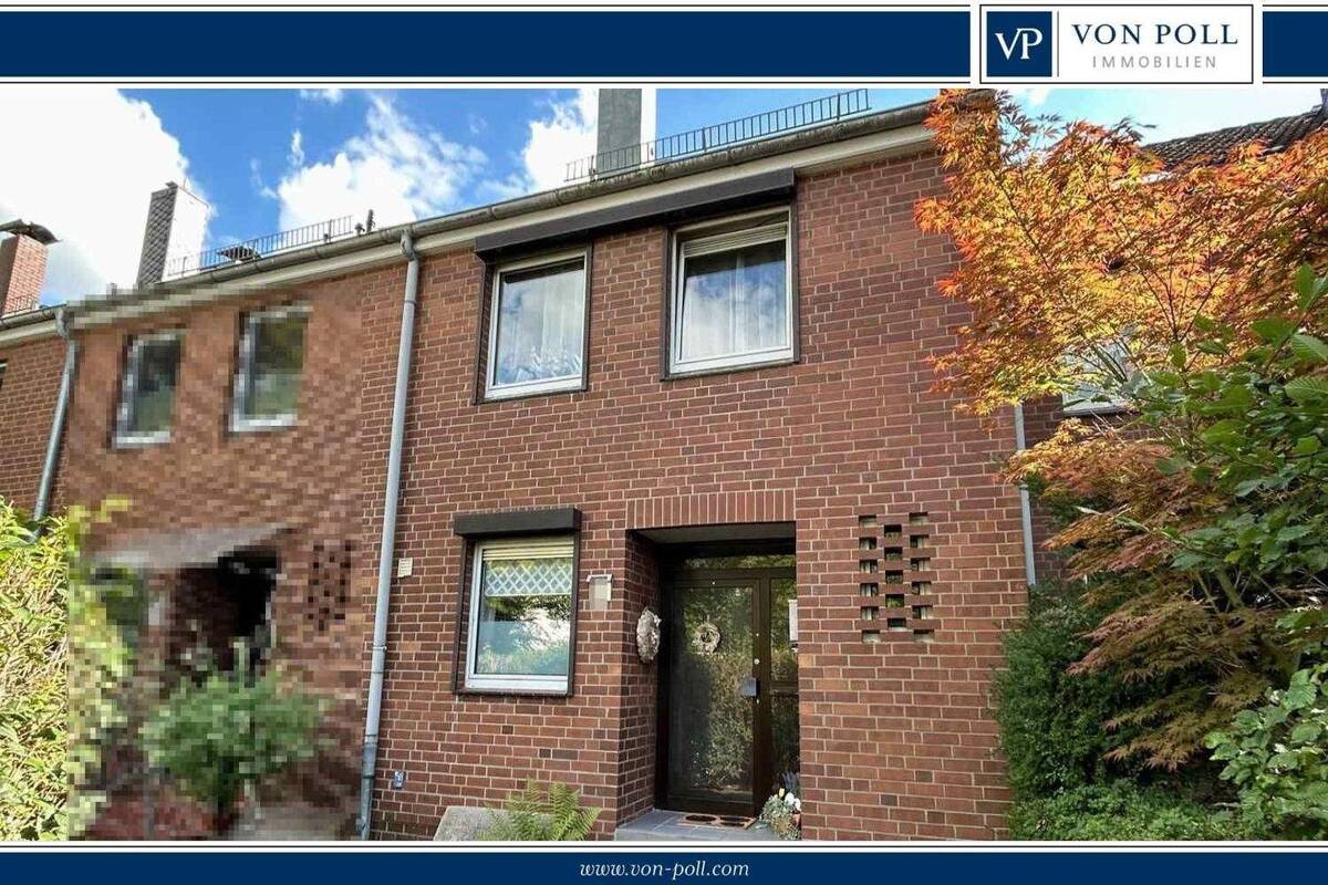 Familienfreundliches Reihenmittelhaus mit Sonnenbalkon und ausgebautem Dachgeschoss – 22457 Hamburg – Bild 1 von 9