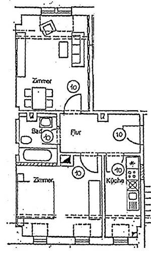 Schöne 2-Raum-Altbauwohnung mit Parkettboden in ruhiger Lage – 1129 Dresden – Vorschaubild 7
