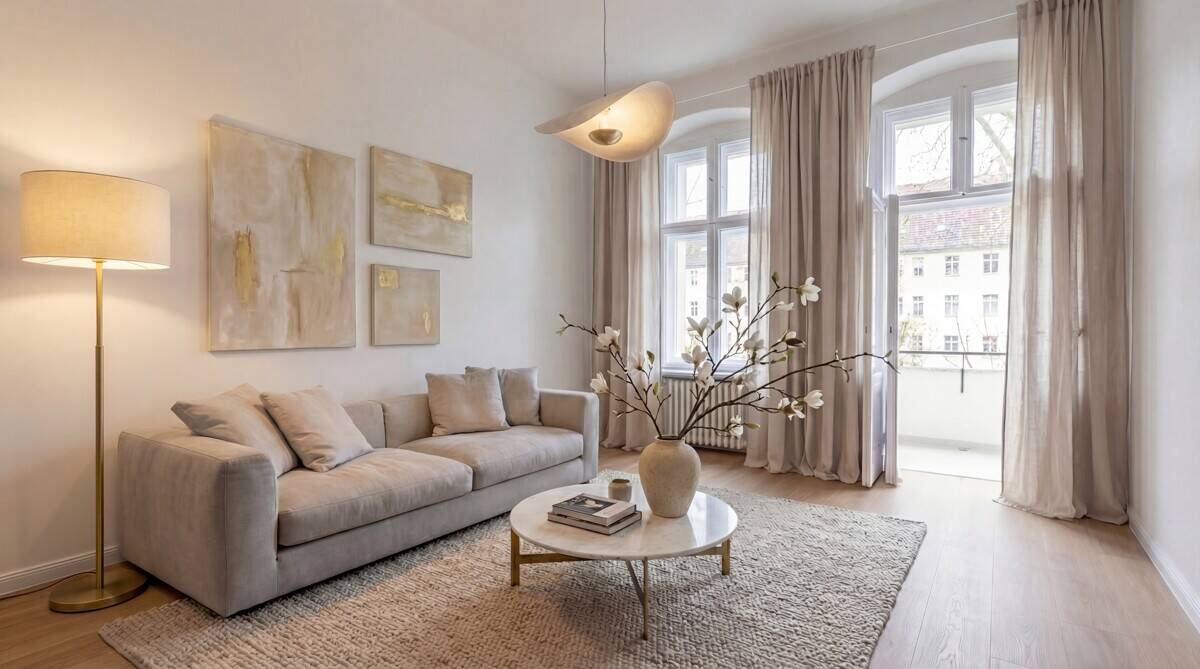 Bezugsfertig: Stilvolle 2-Zimmer-Wohnung mit Balkon I Aufzug I saniert und ruhig – Berlin – Bild 1 von 9
