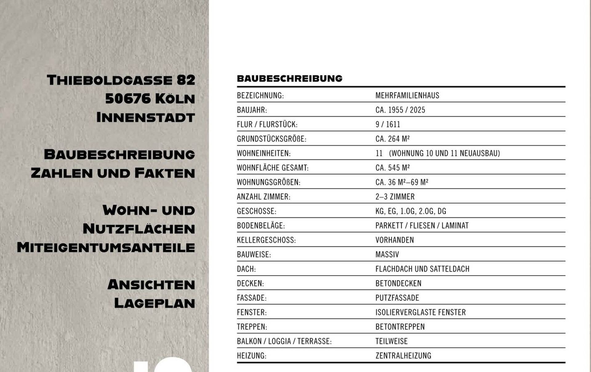 Erdgeschosswohnung in 50676 Köln mit 47,83 m² kaufen