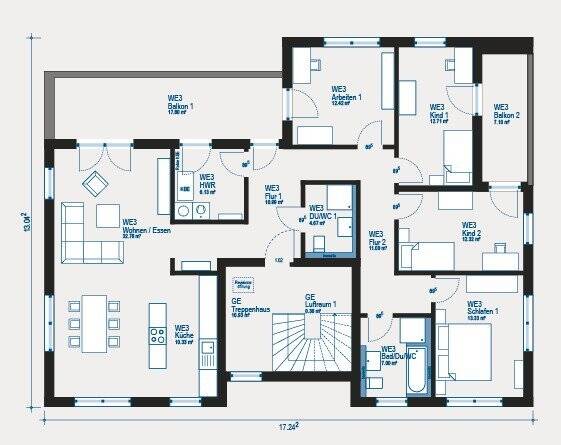 Mehrparteienhaus - ein von allkauf Haus gestelltes Haus – Ingolstadt – Vorschaubild 4