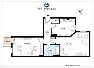 Altbaucharme - 2-Zimmer-Wohnung mit Holzdielen und Balkon – 12437 Berlin – Vorschaubild 2