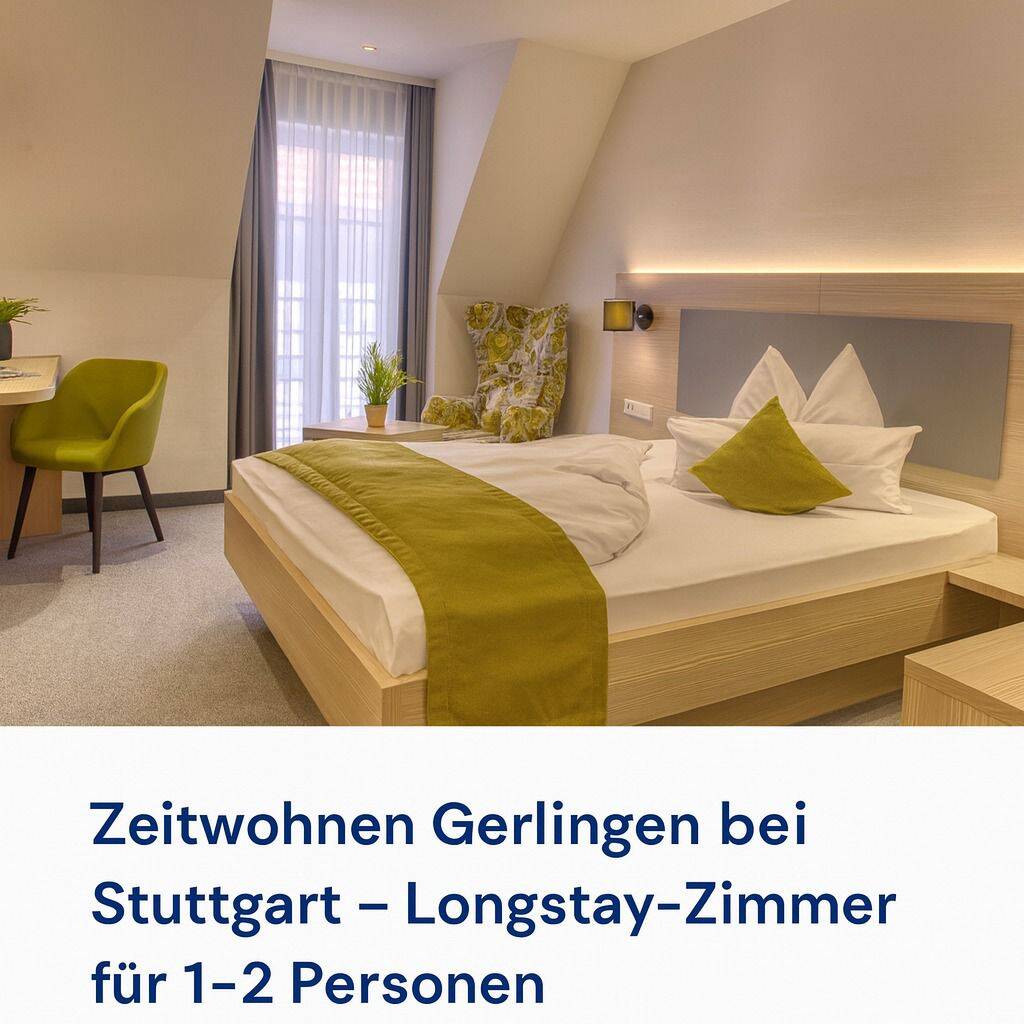 Zeitwohnen in Gerlingen bei Stuttgart - Zimmer mit Bad nahe Bosch, Trumpf & Thales