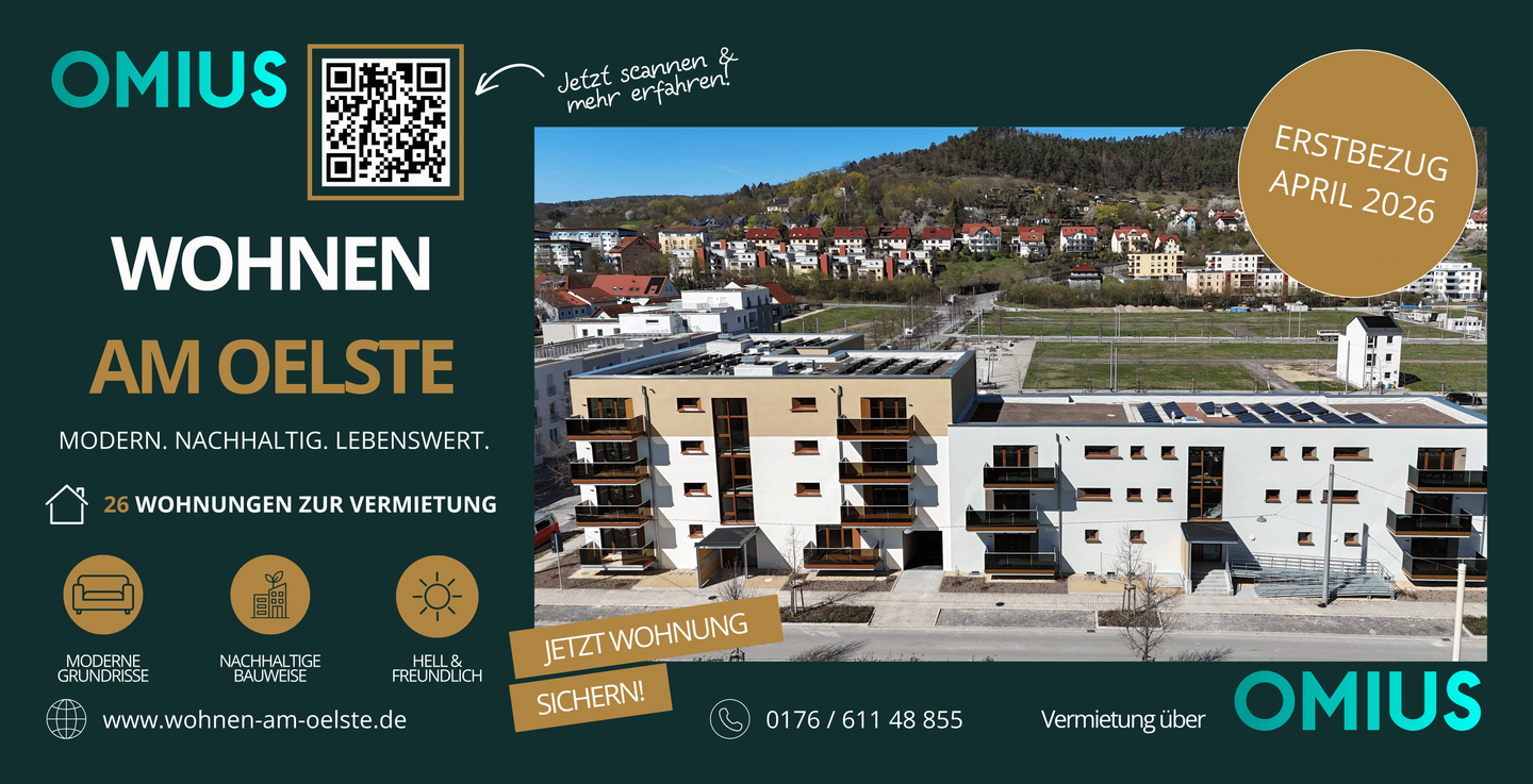 4R-WE - Erstbezug "Wohnen Am Oelste" - nachhaltiger Neubau - WE Nr. 8 im 1.OG – Jena – Vorschaubild 2