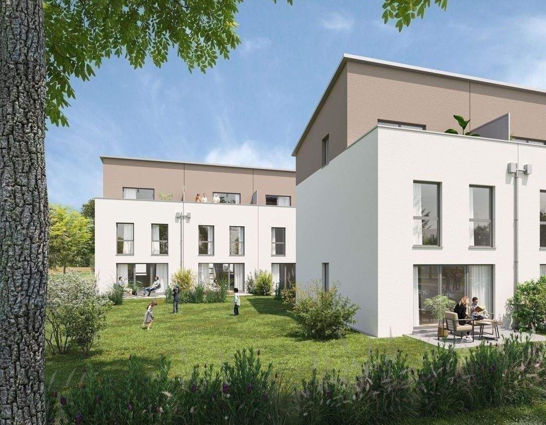 RESERVIERT | Nur noch 1 Haus frei - dafür mit Keller | perfekt für Familien | 4 - 6 Zi. mit Terrasse & Dachterrasse | KfW40 mit QNG – Hausen – Bild 1 von 1