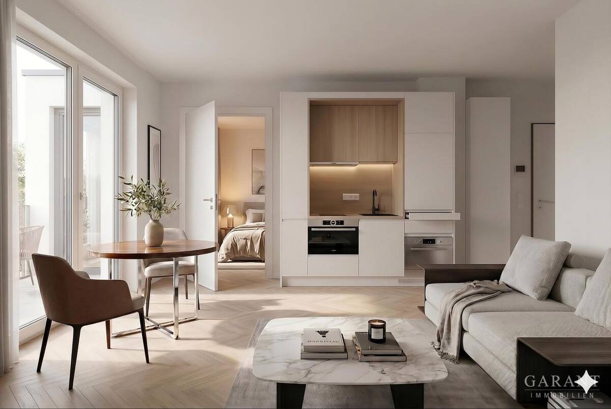 Sichere Rendite in München: Neubau-Studios mit 5 % AfA und Vollmöblierung in Trudering – 81827 München – Bild 1 von 4