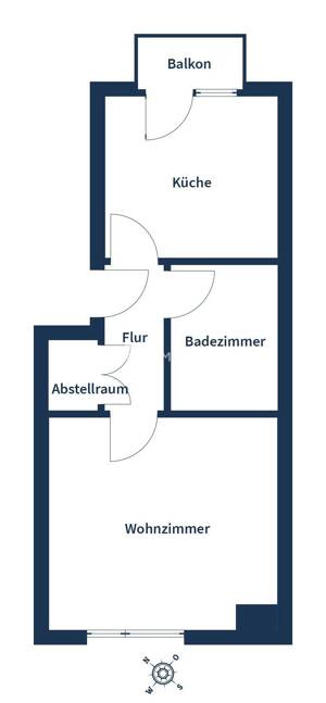 Erstbezug nach Sanierung: Ein-Zimmer-Wohnung mit Balkon in Mannheim – 68165 Mannheim – Vorschaubild 7