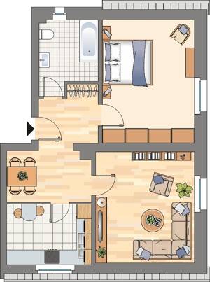Ab sofort! 2-Zimmer-Wohnung in Dortmund Bövinghausen – 44388 Dortmund – Vorschaubild 2