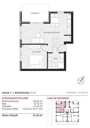 Hochwertige Neubauwohnung nur ca. 600 Meter zur Trave und zum Zentrum. Direkt vom Bauträger. – 23570 Lübeck – Vorschaubild 7