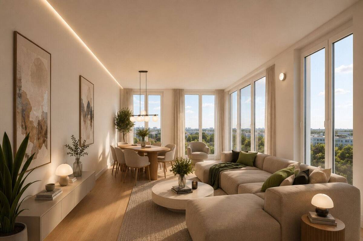 Exklusive Penthouse-Wohnung mit atemberaubender Dachterrasse am Wiener Platz – 70469 Stuttgart – Bild 1 von 7