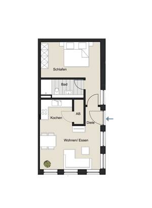 Citywohnung in der Kölner-Innenstadt! Modernisierte 2-Zimmer Wohnung in der Thieboldsgasse 82! WE 2 – 50676 Köln – Vorschaubild 2