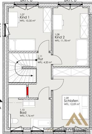 Exklusive Doppelhaushälfte in Oldenburg - Effizienzhaus 40 | 6 Zimmer | Carport | Neubau-Erstbezug – 26135 Oldenburg – Vorschaubild 3