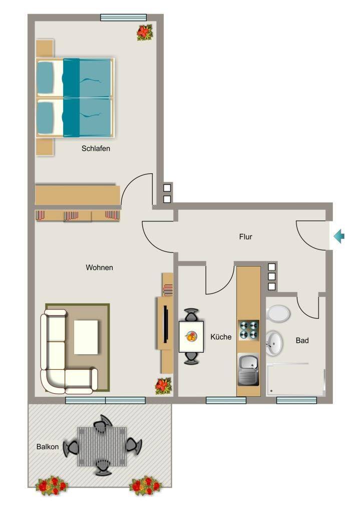 VIVAWEST modernisiert Ihre neue Wohnung. – Duisburg – Vorschaubild 2