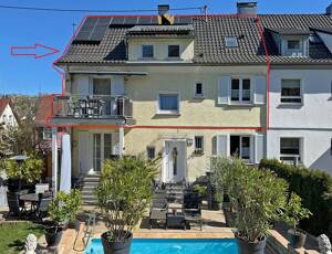 Sonnige 5 Zimmerwohnung auf 2 Etagen mit großem Balkon und Kamin – 70569 Stuttgart – Vorschaubild 3
