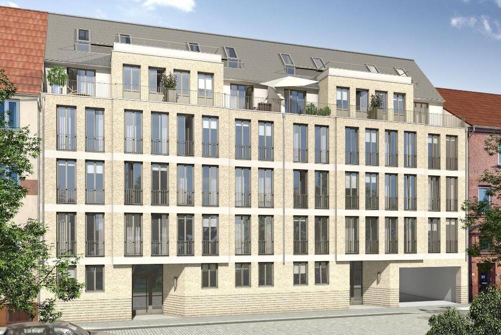 Gepflegte Drei-Zimmer-Wohnung mit Küche und Loggia in ruhiger Lage in der Neustadt