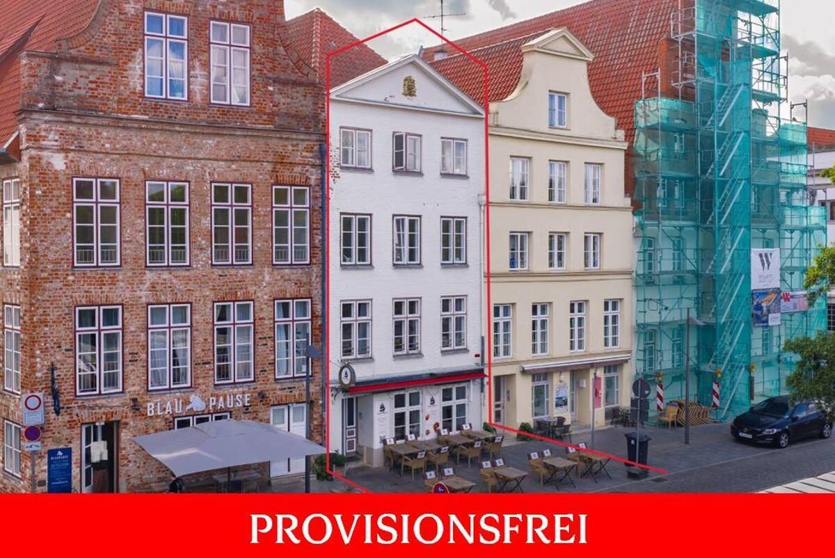 Wohn- & Geschäftshaus mit Gastronomie direkt an der Trave – 23552 Lübeck – Bild 1 von 5