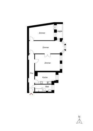 Zauberhafte 3-Zimmer-Wohnung mit Ost-Balkon nahe Lietzensee