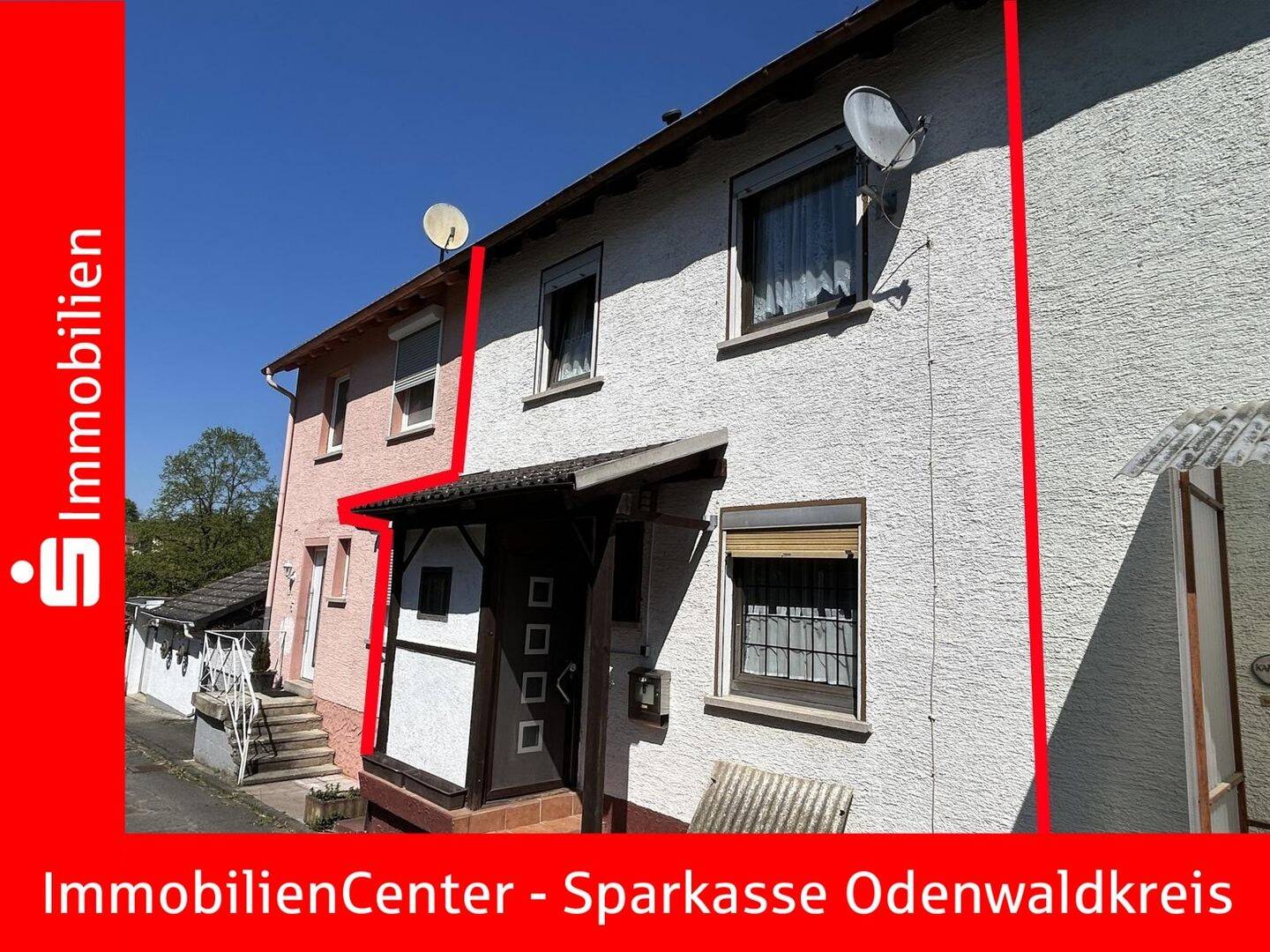 Ländliche Lage gesucht? Kleines Einfamilienhaus mit herrlichem Gartengrundstück und Garage – Bad König – Bild 1 von 9