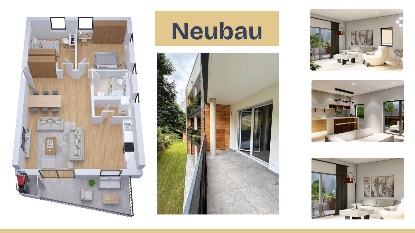 Traumhaftes Wohnen im Schwarzwald: Moderne 3-Zimmer-Wohnung zum Erstbezug!