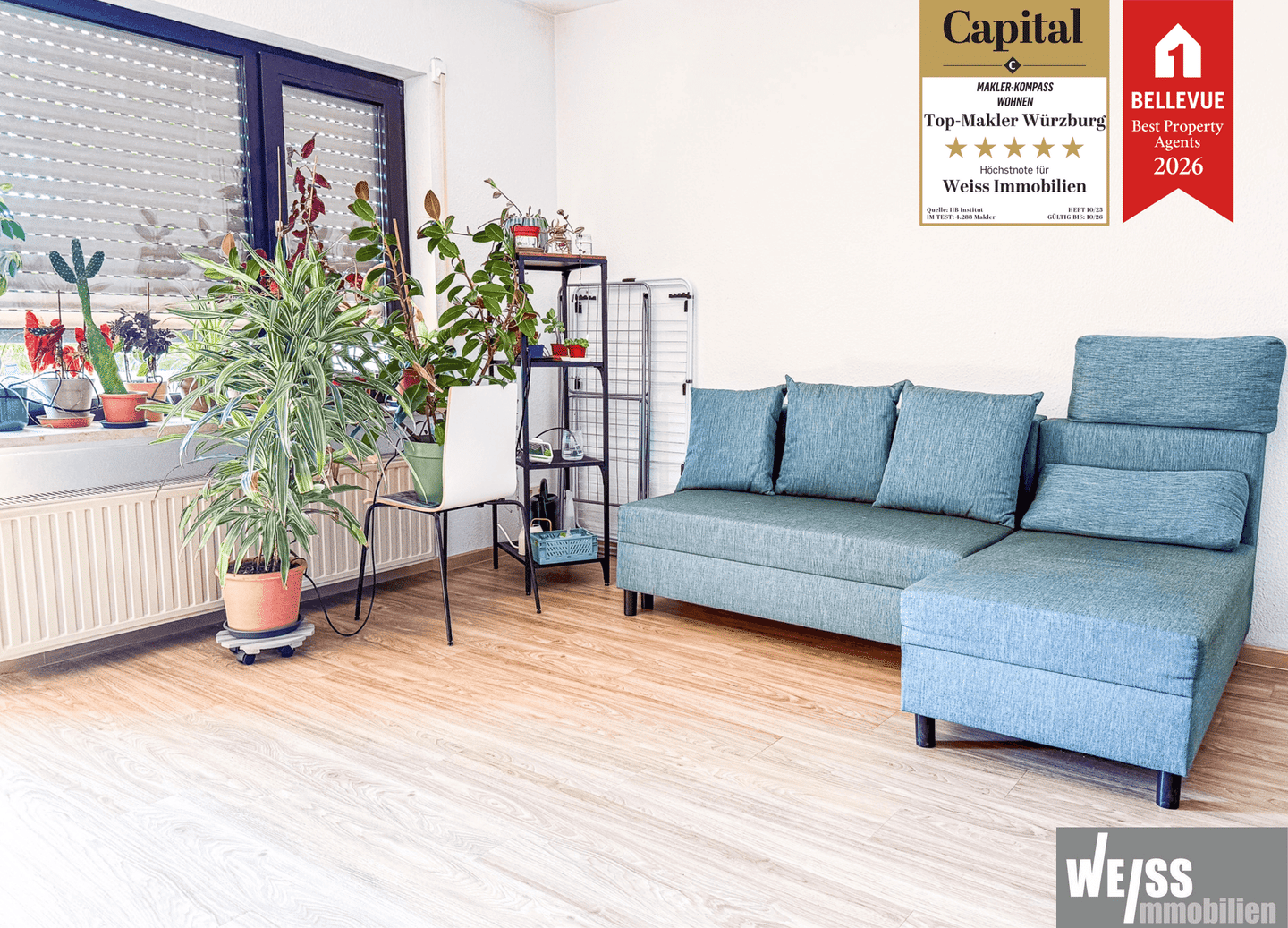 Gemütliche 2-Zimmer-Wohnung mit Balkon, EBK & Garagenstellplatz