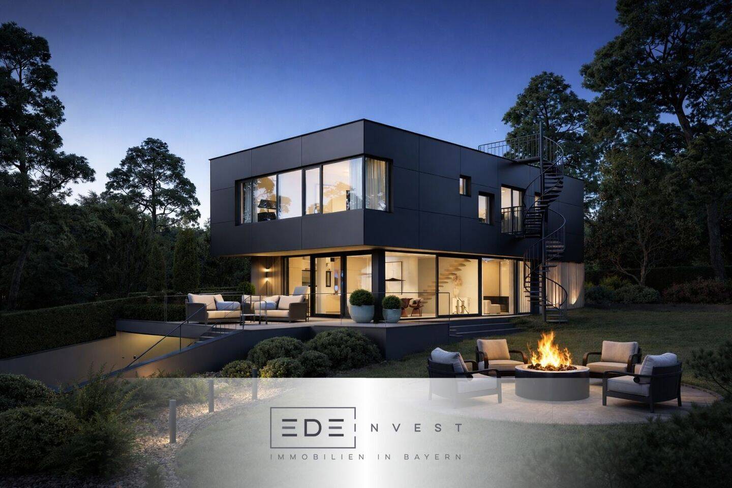 Moderne Luxus Villa mit Seeblick und Dachterrasse - Neubau - in Juli 2026 bezugsfrei – Herrsching am Ammersee – Bild 1 von 9