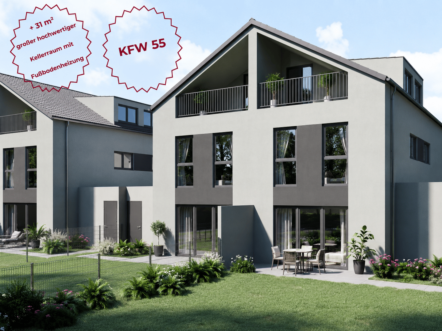 W9+ Die BESSEREN Doppelhäuser in zentraler Lage
