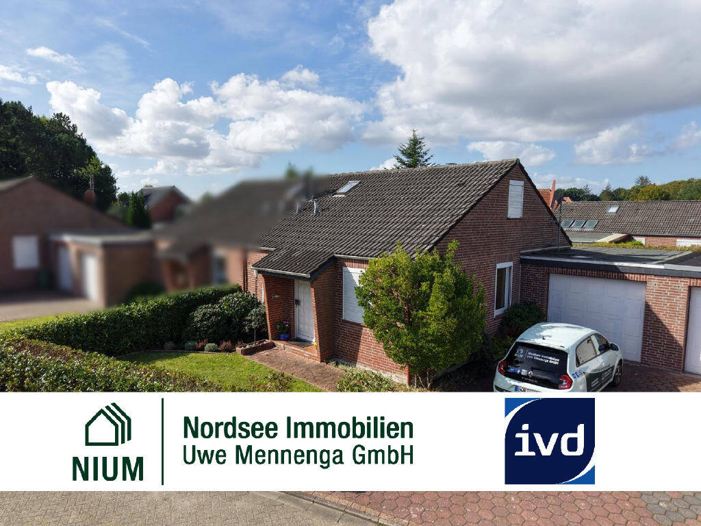 GEMÜTLICHE HAUSHÄLFTE MIT GARTEN UND SONNENTERRASSE IN RUHIGER SIEDLUNGSLAGE – Hage – Bild 1 von 9