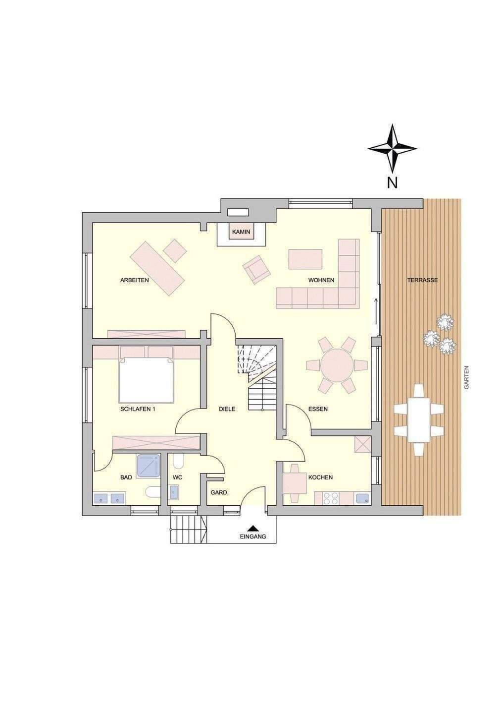 Zum Wohlfühlen: ständig modernisiertes EFH mit vielen Zimmern in ruhiger Wohnlage – Münster – Vorschaubild 6