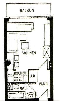 EG-Studio mit Balkon und TG-Stellplatz – Halstenbek – Bild 1 von 6