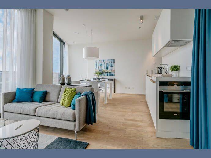 Möbliert: FRIENDS-Tower | Conciergeservice | Dachterrasse – München – Vorschaubild 2