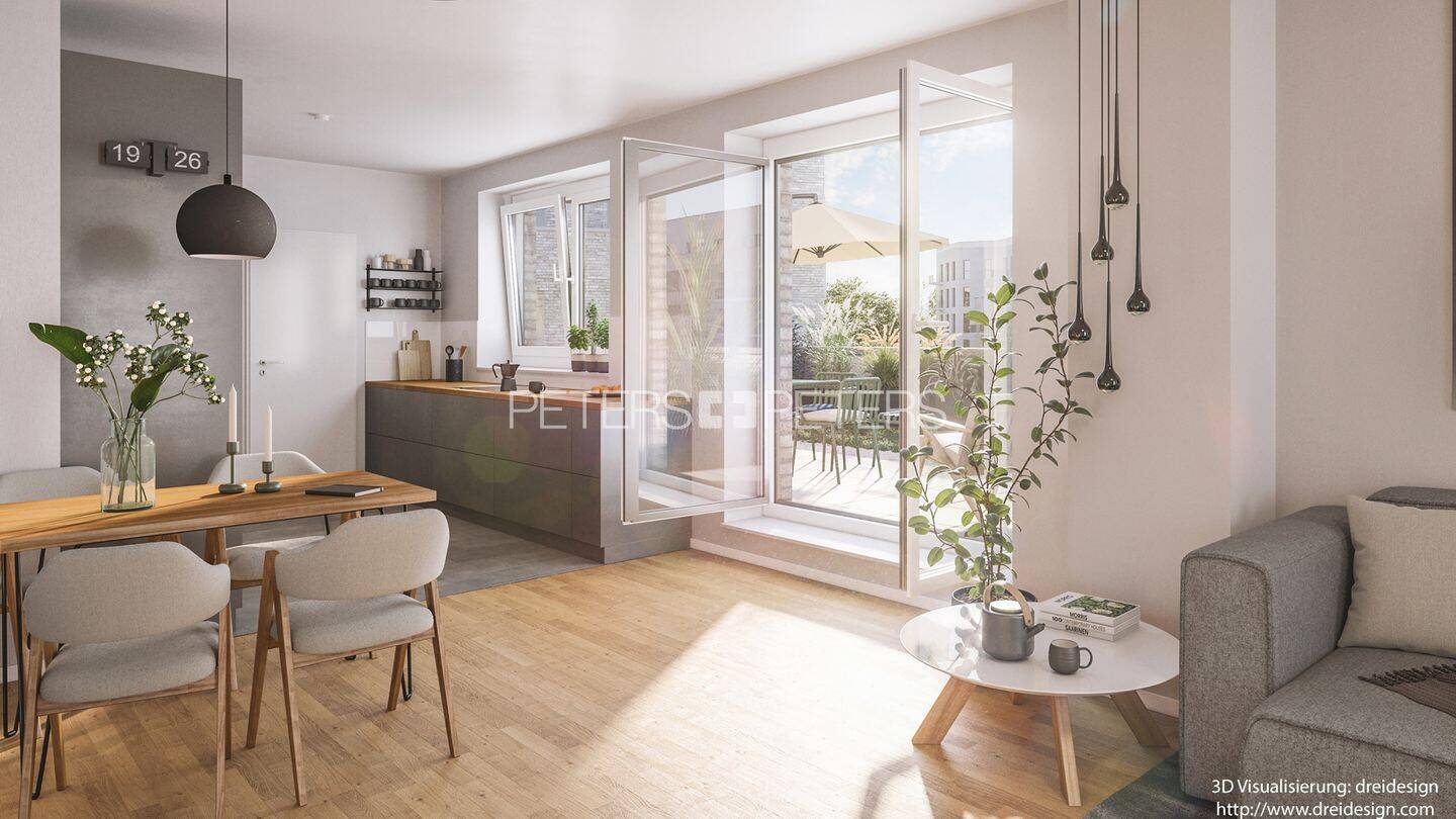 + Erstbezug + EBK + Dachterrasse + Badewanne & Dusche + – Hamburg – Vorschaubild 2