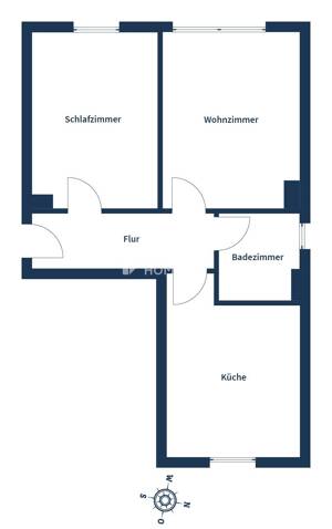 Kompakt und gut geschnitten! 2-Zimmer-Wohnung mit praktischem Grundriss – 45899 Gelsenkirchen – Vorschaubild 8