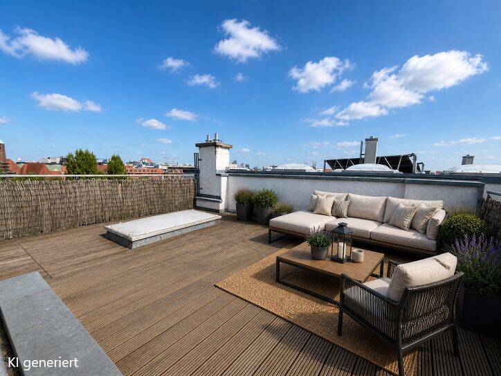Mit Blick auf die Berliner Skyline - Dachgeschossmaisonette mit zwei Terrassen in Berlin-Mitte – Berlin – Vorschaubild 2