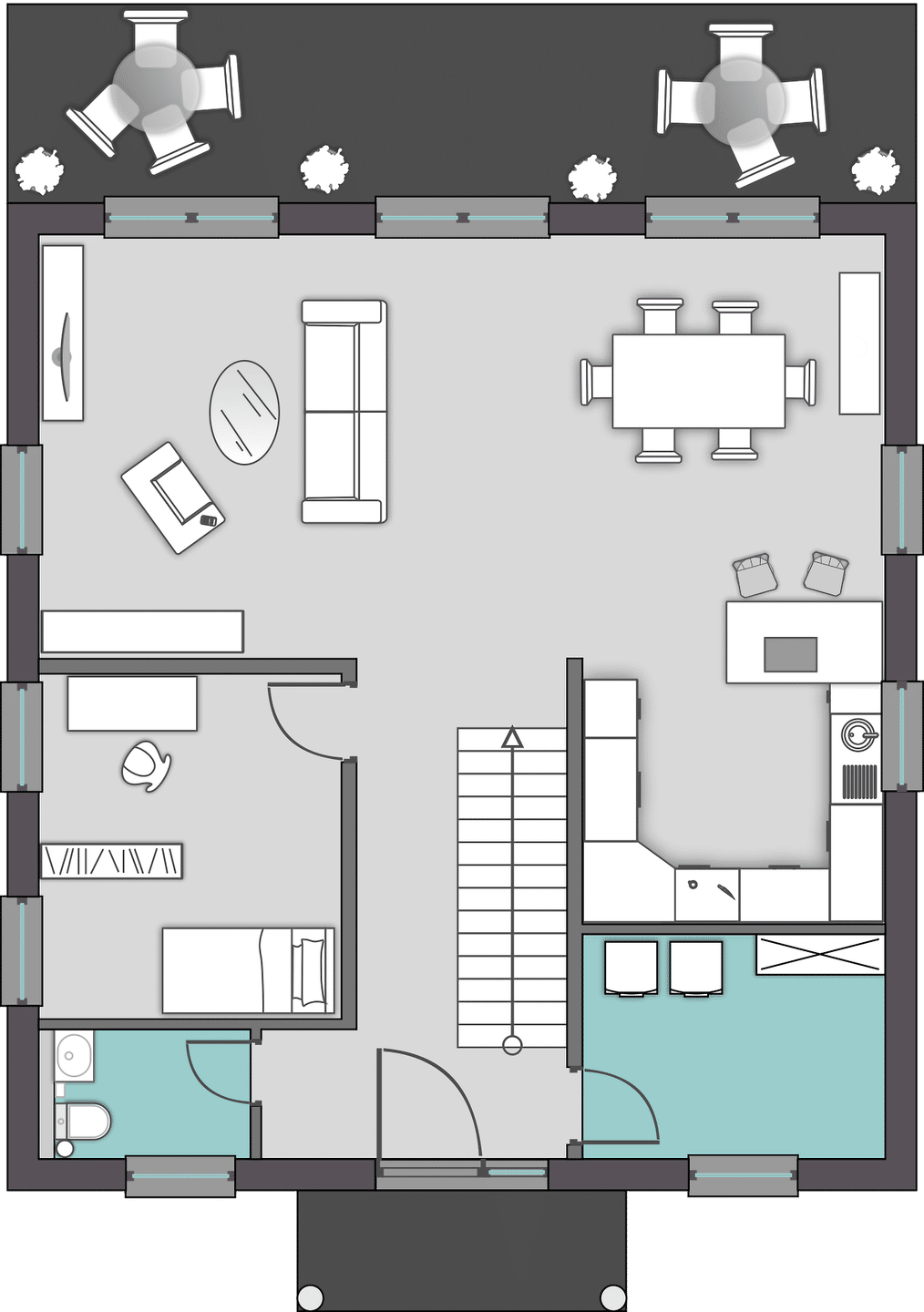 Moderne Stadtvilla mit Kragarmtreppe – architektonisch anspruchsvoll und flexibel gestaltbar. – Blankenfelde-Mahlow – Vorschaubild 5