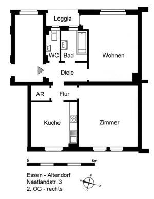 3-Zimmer-Wohnung in Essen Altendorf – 45143 Essen – Vorschaubild 2