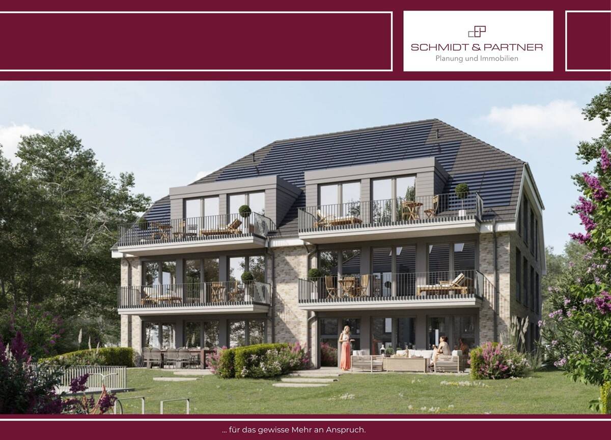 Hochwertige Neubauwohnung nur ca. 600 Meter zur Trave und zum Zentrum. Direkt vom Bauträger. – 23570 Lübeck – Bild 1 von 9
