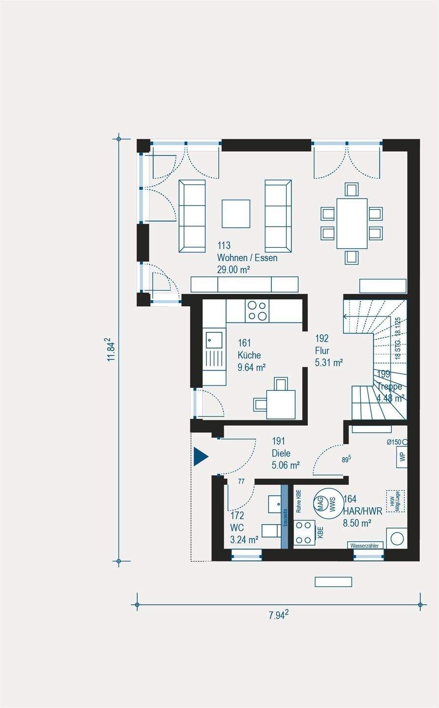 Individuell geplante Doppelhaushälfte in Dielheim - Ihr maßgeschneidertes Zuhause zum Wohlfühlen – Dielheim – Vorschaubild 6