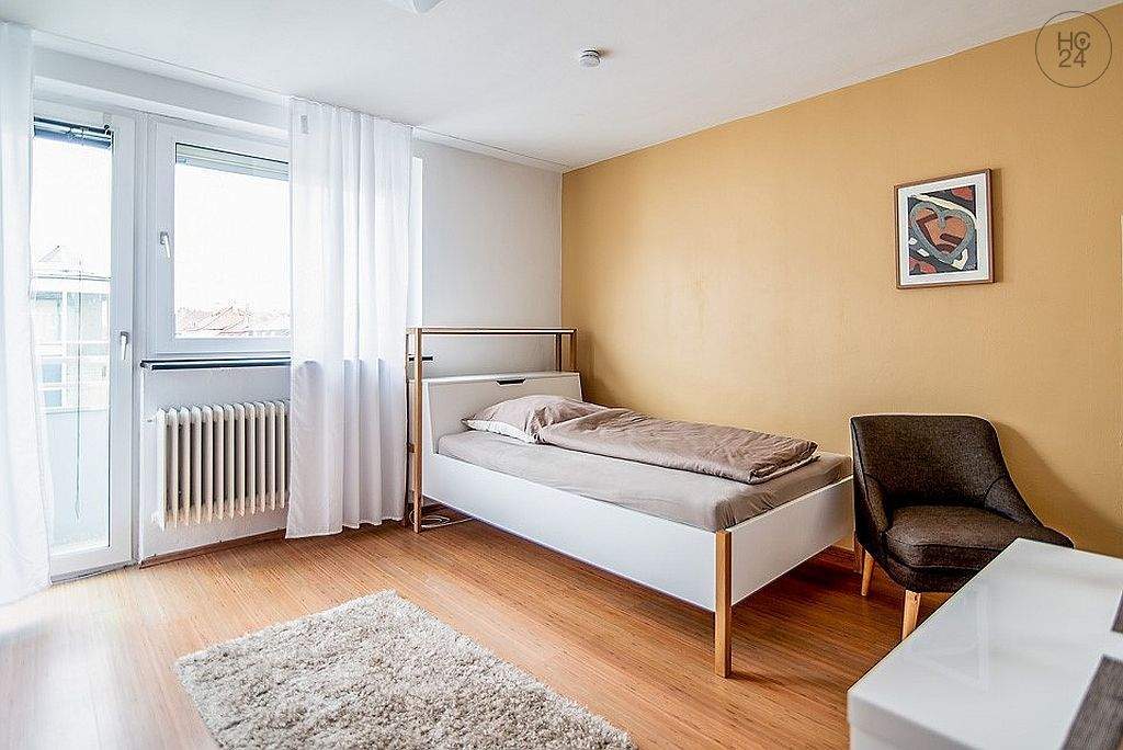 Schönes und modern möbliertes Apartment mit Balkon und WLAN nahe Nürnberg Hauptbahnhof – Nürnberg – Vorschaubild 6