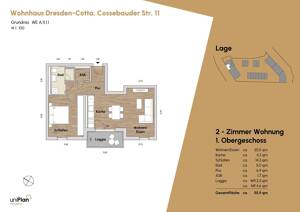 2 Raum Wohnung // Erstbezug NEUBAU Wohnpark TerraCotta – 1157 Dresden – Vorschaubild 4
