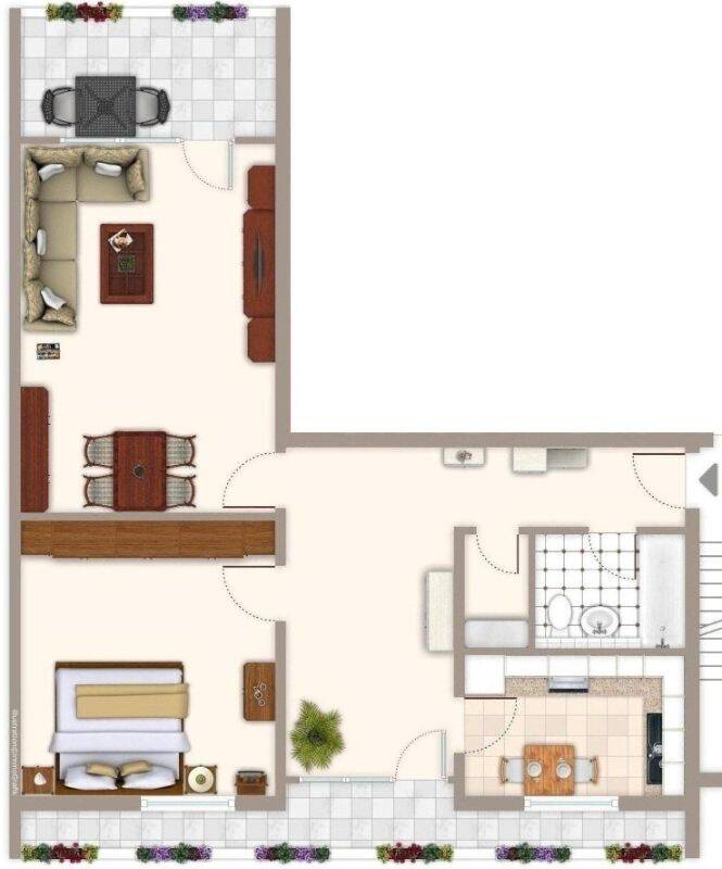 Demnächst frei! ! gut geschnittene 2-Zimmer-Wohnung mit Balkon in MG Schmölderpark – Mönchengladbach – Vorschaubild 2