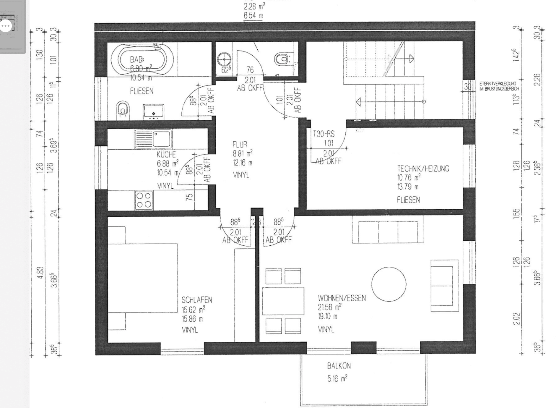 2-Zimmer-Wohnung mit Balkon in der Bahnhofstraße – Passau – Vorschaubild 8