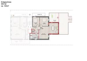 Drei-Vier Zimmerwohnung mit Garten – 48151 Münster – Vorschaubild 2