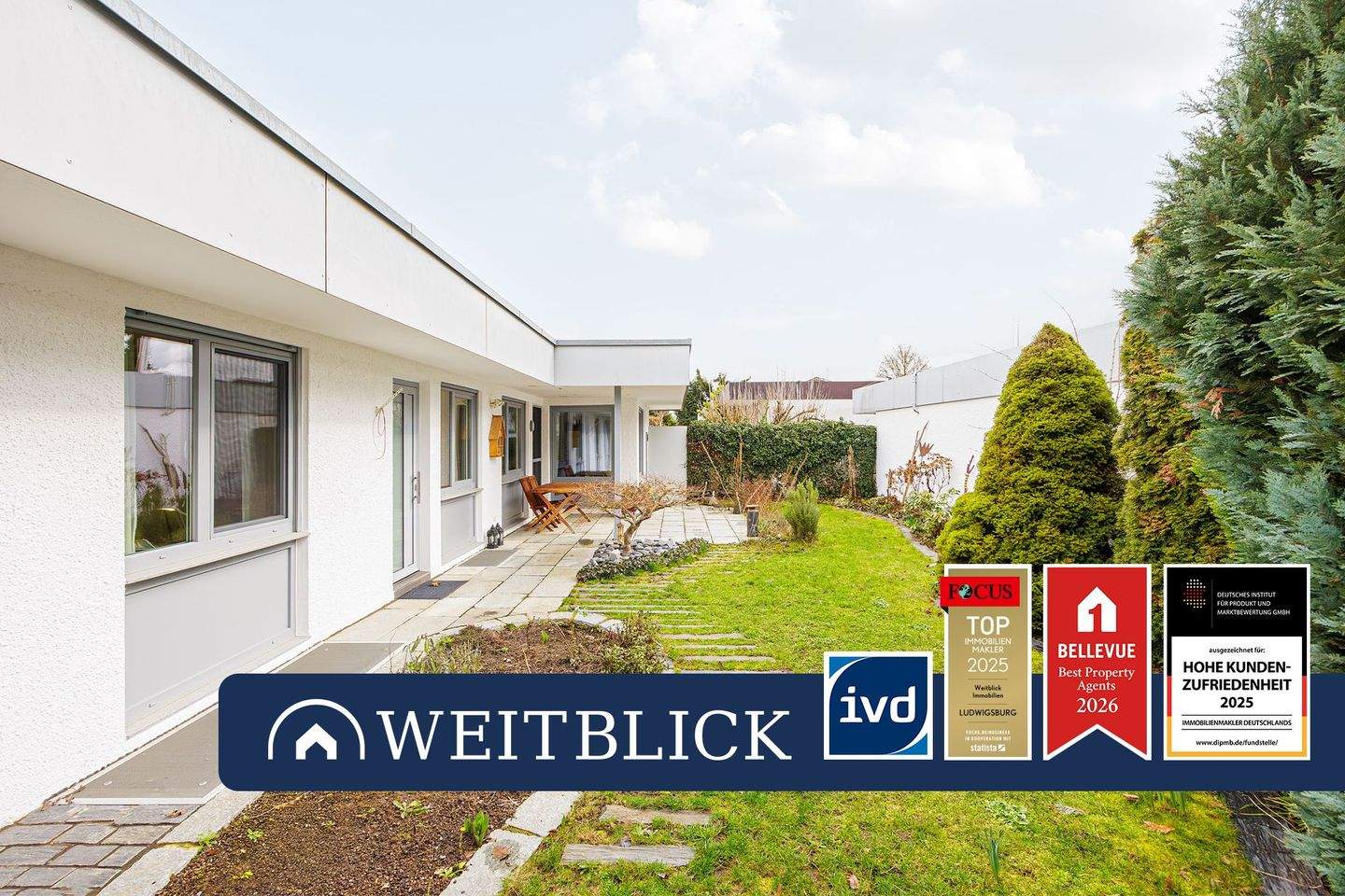 WEITBLICK: "Am Feldrand gelegen - komfortabel wohnen ohne Stufen im Leben!" – Kornwestheim – Bild 1 von 5